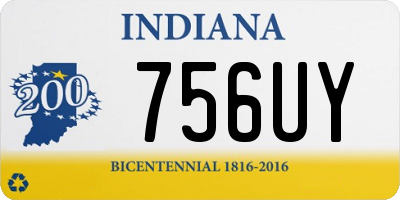 IN license plate 756UY