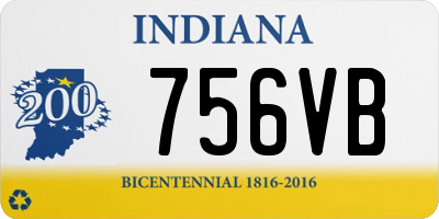 IN license plate 756VB