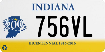 IN license plate 756VL