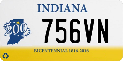 IN license plate 756VN