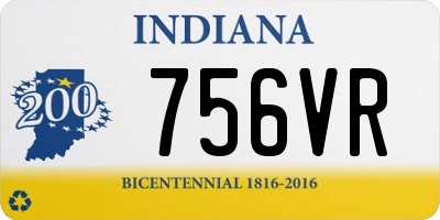 IN license plate 756VR