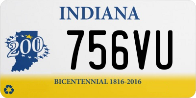 IN license plate 756VU