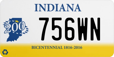 IN license plate 756WN