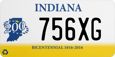 IN license plate 756XG