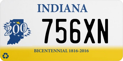 IN license plate 756XN