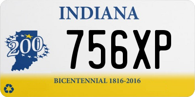 IN license plate 756XP