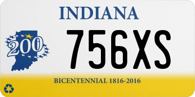 IN license plate 756XS