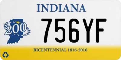 IN license plate 756YF