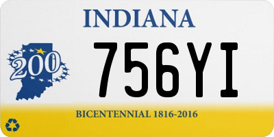 IN license plate 756YI