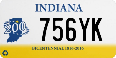 IN license plate 756YK