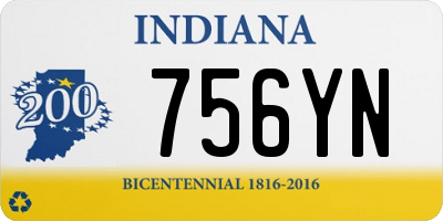 IN license plate 756YN