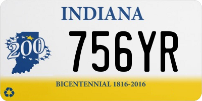 IN license plate 756YR