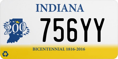 IN license plate 756YY