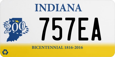 IN license plate 757EA