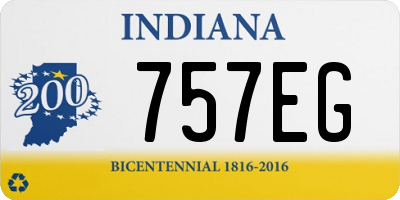 IN license plate 757EG