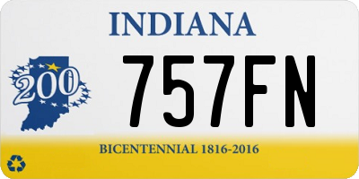 IN license plate 757FN
