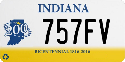 IN license plate 757FV