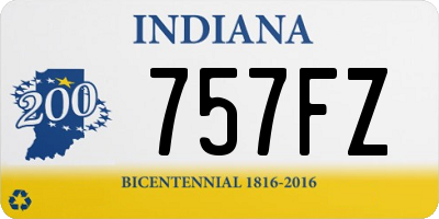 IN license plate 757FZ