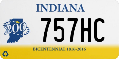IN license plate 757HC