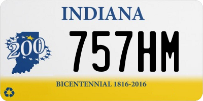 IN license plate 757HM