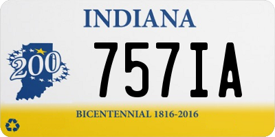 IN license plate 757IA