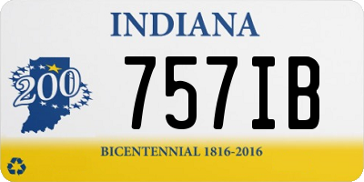 IN license plate 757IB