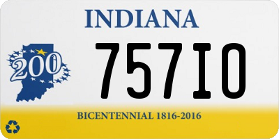 IN license plate 757IO