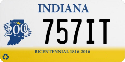 IN license plate 757IT