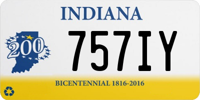IN license plate 757IY