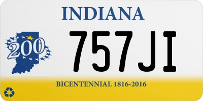 IN license plate 757JI