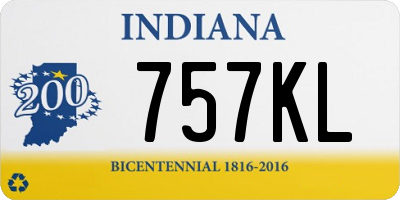 IN license plate 757KL