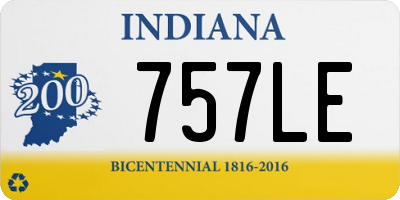 IN license plate 757LE