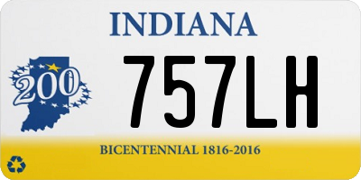 IN license plate 757LH