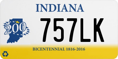 IN license plate 757LK