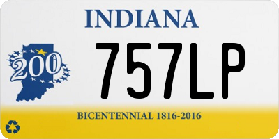 IN license plate 757LP