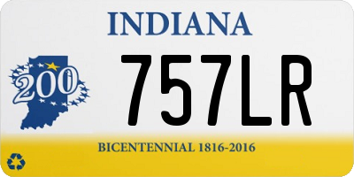 IN license plate 757LR