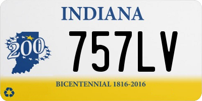 IN license plate 757LV