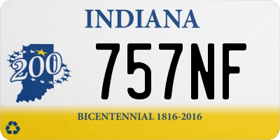 IN license plate 757NF