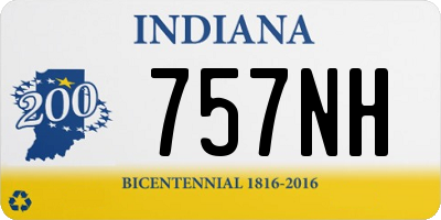 IN license plate 757NH