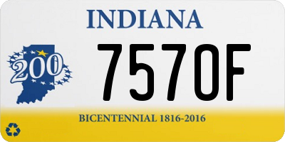 IN license plate 757OF