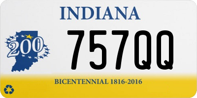 IN license plate 757QQ