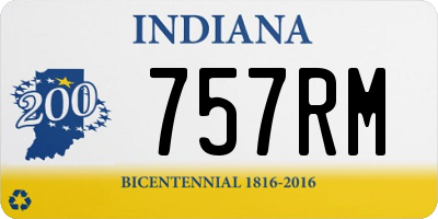 IN license plate 757RM