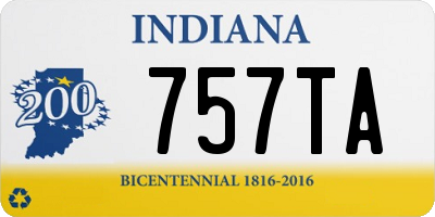 IN license plate 757TA