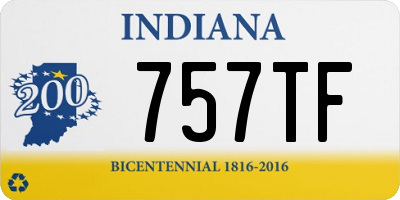 IN license plate 757TF