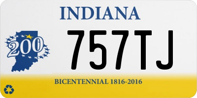 IN license plate 757TJ