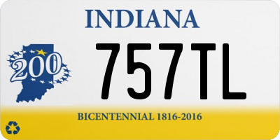 IN license plate 757TL