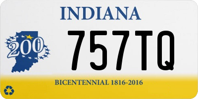IN license plate 757TQ