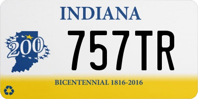 IN license plate 757TR