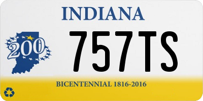 IN license plate 757TS