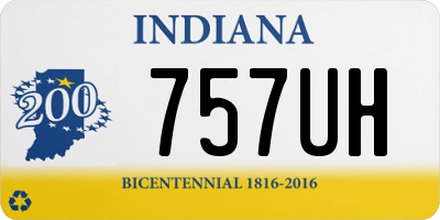IN license plate 757UH